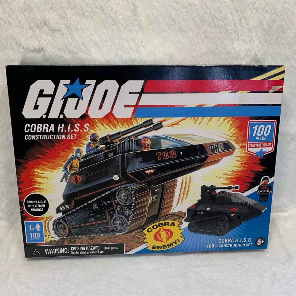 GI Joe Cobra H.I.S.S. Tank 100 Piece Construction Set Hasbro/Forever Clever NEW